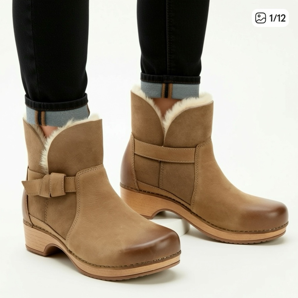 Dansko Women's Bessie Shearling Ankle Boots